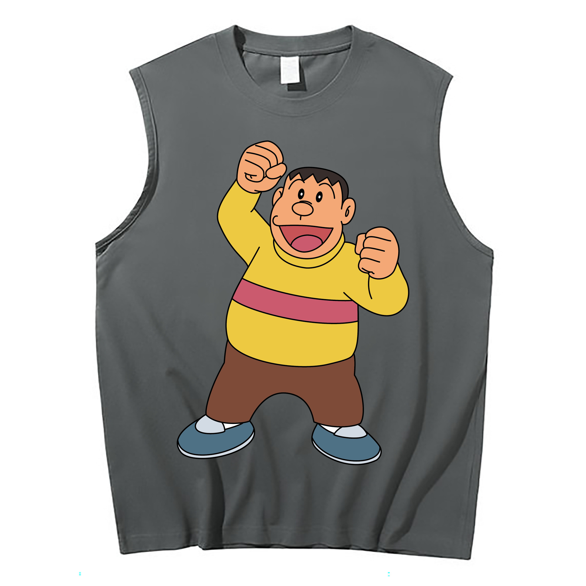 （画像用） ドラえもん 剛田武 Doraemon Gouta Takeshi コットン100％タンクトップ（フロントプリント）